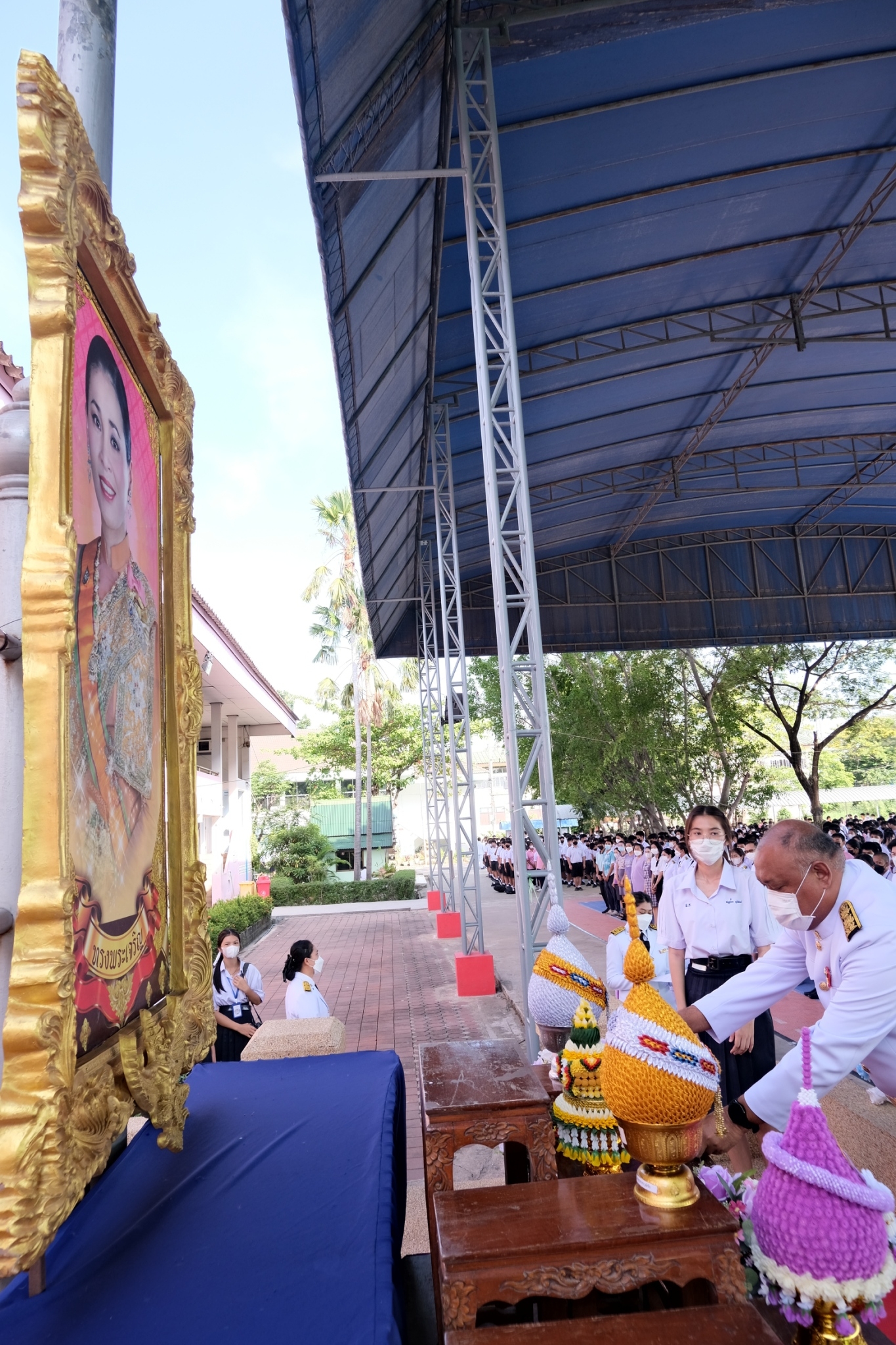 พิธีถวายพระพร เนื่องในโอกาสวันเฉลิมพระชนมพรรษา สมเด็จพระนางเจ้าสุทิดา พัชรสุธาพิมลลักษณ พระบรมราชินี 3 มิถุนายน 2566